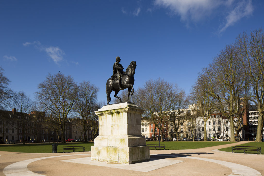 Statue of William III in Queen Square, Bristol